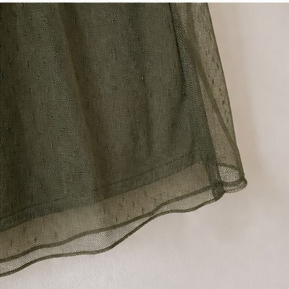 Olive Ruffle Blouse - Picture 6 of 6